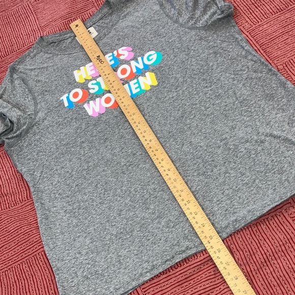 Anthropologie Womens size large Gray Multicolor Graphic Tee - Picture 5 of 8